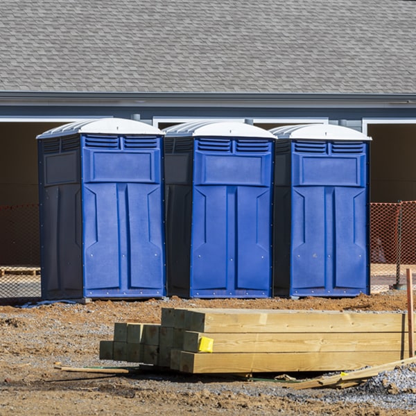 how often are the porta potties cleaned and serviced during a rental period in Anton Chico New Mexico